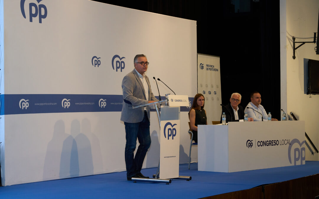 Andrés Sampedro fixo balance da etapa do Partido Popular de Ponteareas no VII Congreso Local, no que foi proclamada María Nava Castro como nova presidenta