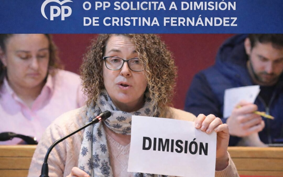 O Partido Popular de Ponteareas solicita novamente a dimisión de Cristina Fernández por difundir información falsa
